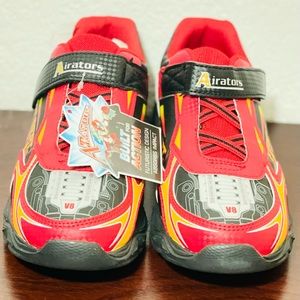 AIRATORS LIGHTED BTM BTM ILLUMN BOYS SNEAKERS BLACK SIZE: 4